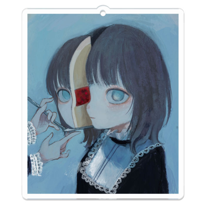 アクリルキーホルダー（コーティング） - 70 x 70 (mm)