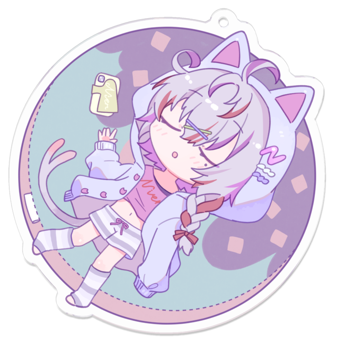 アクリルキーホルダー - 70 x 70 (mm)