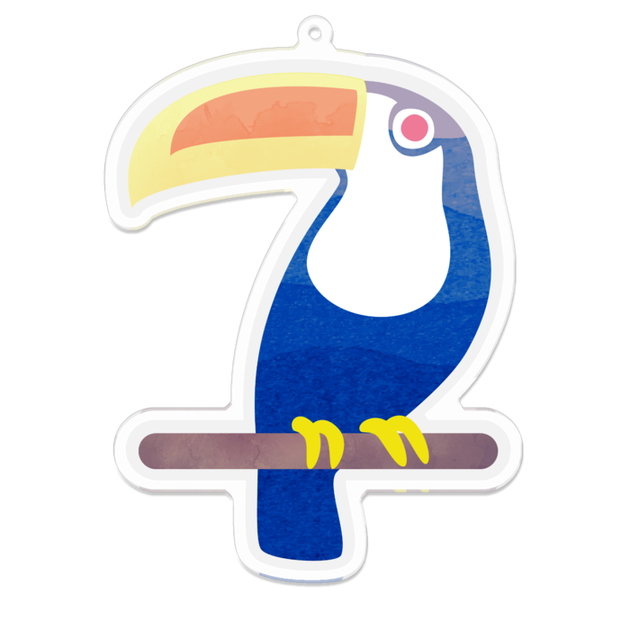 アクリルキーホルダー - 100 x 100 (mm)