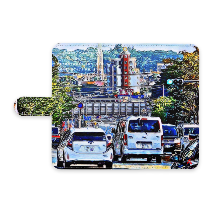 手帳型Androidケース - L - ストラップ穴 あり