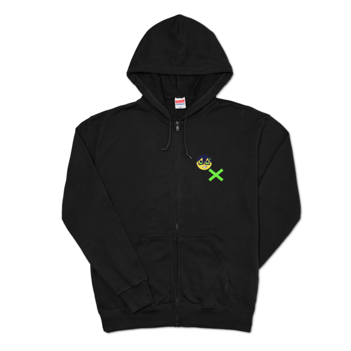 ジップパーカー - XL - ブラック