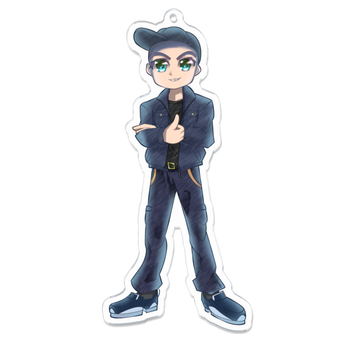 アクリルキーホルダー - 100 x 100 (mm)