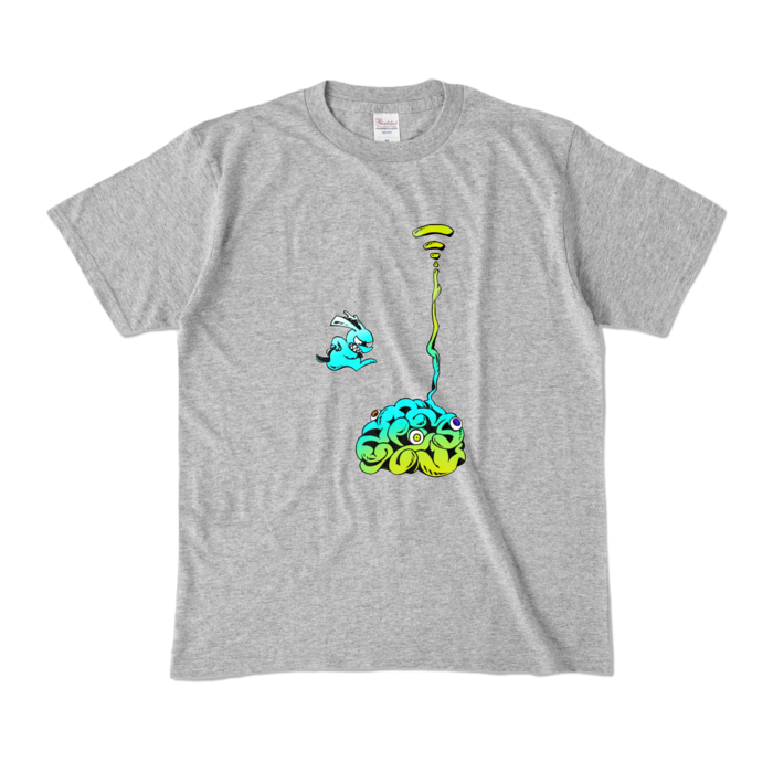 カラーTシャツ - M - 杢グレー (濃色)(5)