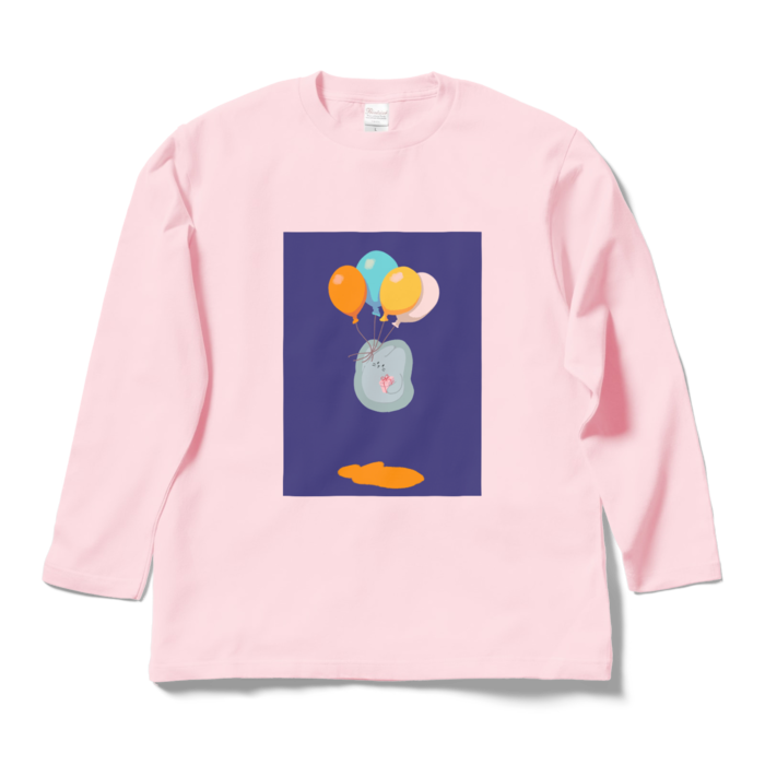 ロングスリーブTシャツ - L - ライトピンク