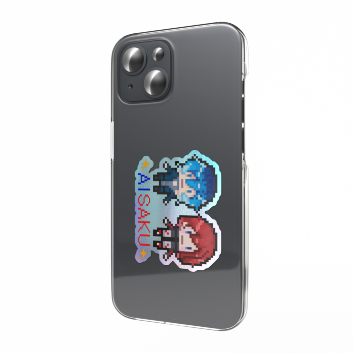 オーロラスマホステッカー - 縦