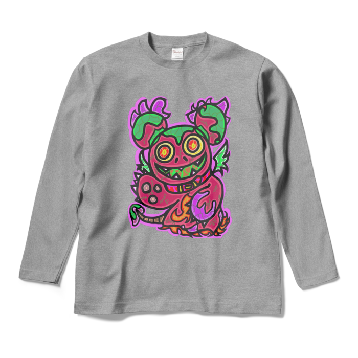 ロングスリーブTシャツ - M - 杢グレー