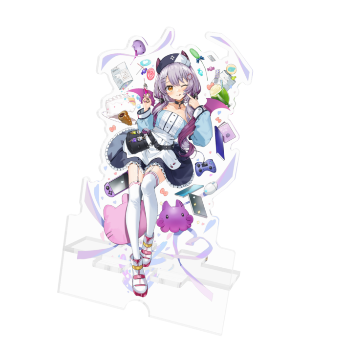 アクリルスマホスタンド - 100x160mm(ケーブル穴あり)