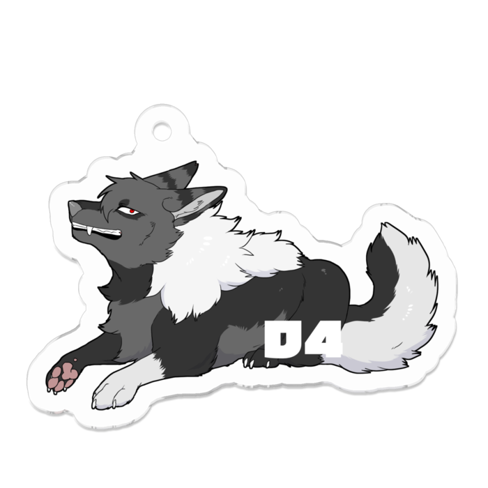 アクリルキーホルダー - 50 x 50 (mm)