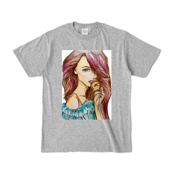 カラーTシャツ - S - 杢グレー (濃色)