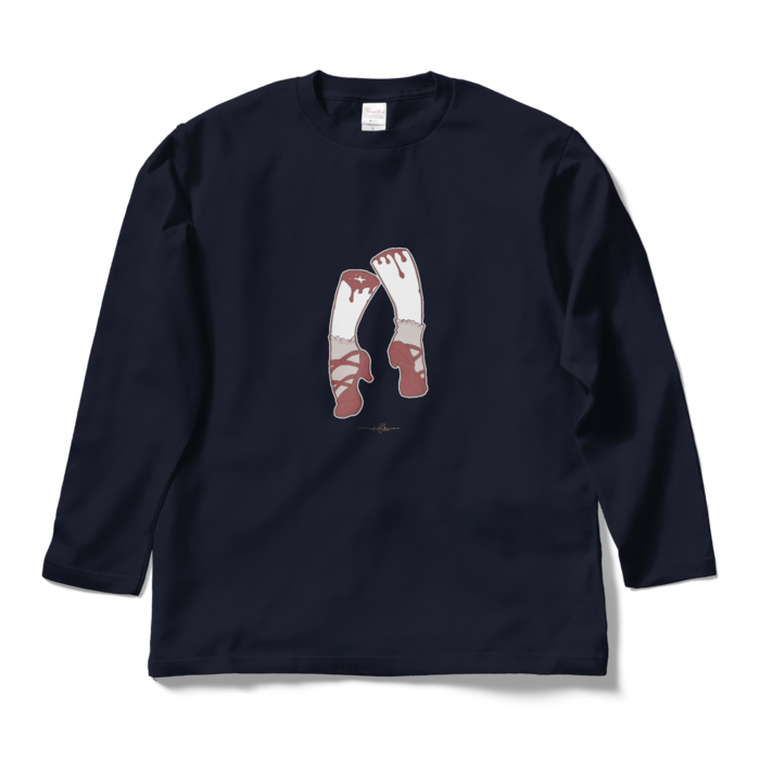 踊る赤い靴★深夜 - L - ネイビー