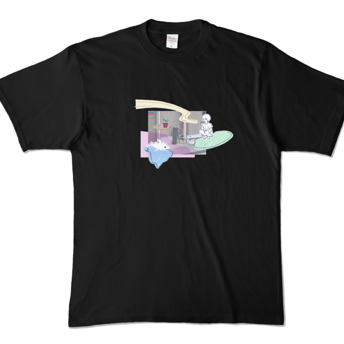 カラーTシャツ - XL - ブラック (濃色)