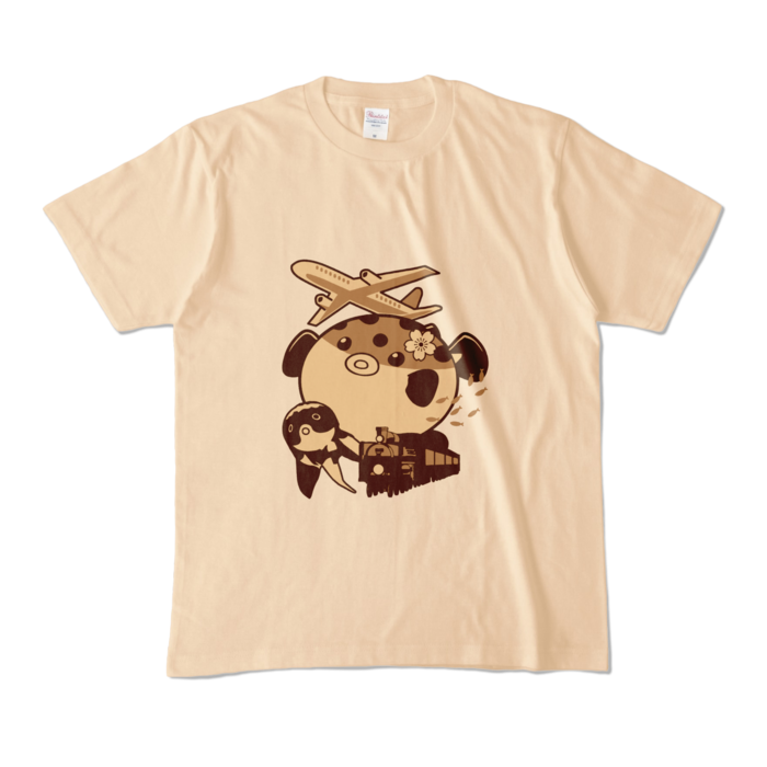 カラーTシャツ - M - ナチュラル (淡色)
