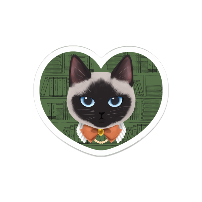 ani★mani ねこたちアクリルバッジ(シャム) - 50 x 50 (mm)