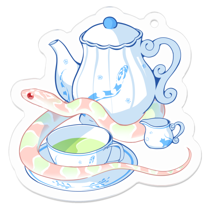 TeaTimeアクキー／コーン(バブルガム)×うさぎ 5cm