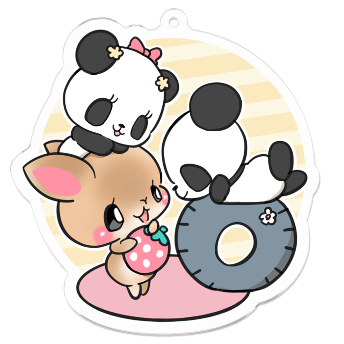 アクリルキーホルダー - 70 x 70 (mm)