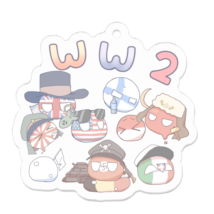 アクリルキーホルダー - 50 x 50 (mm)