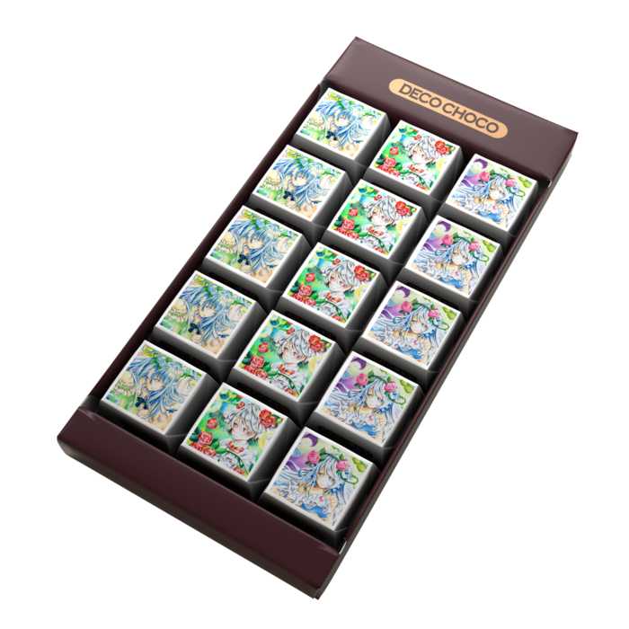 DECOチョコ - 列ごとにデザイン
