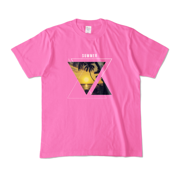 カラーTシャツ - M - ピンク (濃色)