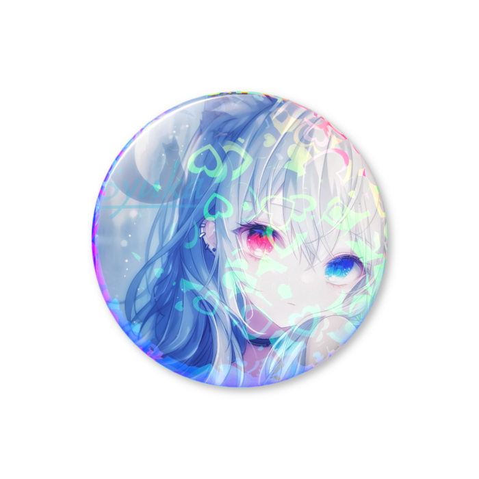 ホログラム缶バッジ　Lサイズ - 56mm