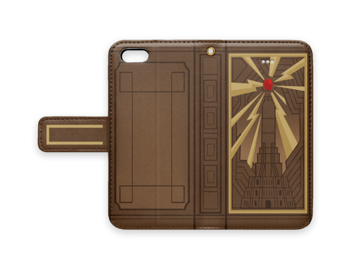 手帳型iPhoneケース - iPhone5 - ストラップ穴 あり