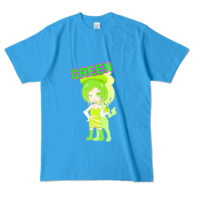 カラーTシャツ - L - ターコイズ (濃色)