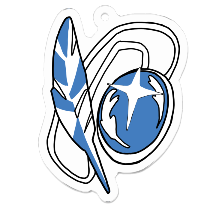 アクリルキーホルダー - 50 x 50 (mm)