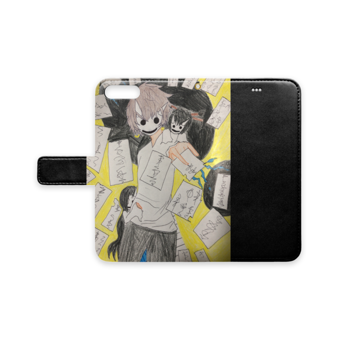 手帳型iPhoneケース - iPhone 7 Plus / 8 Plus - ストラップ穴 あり