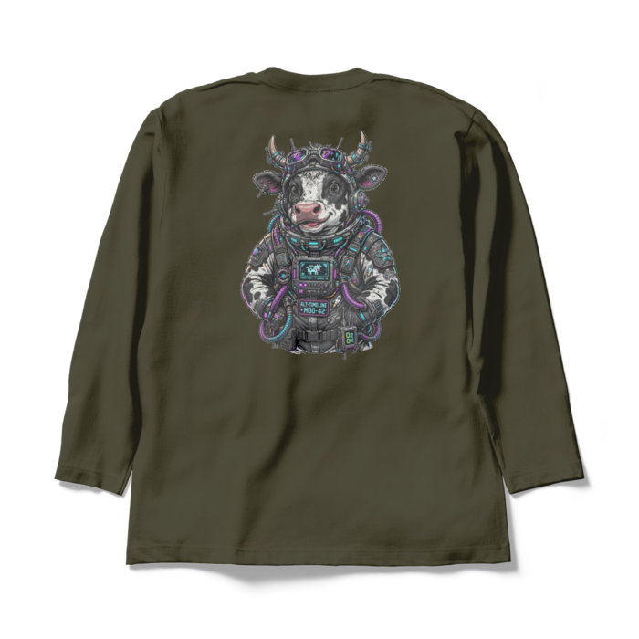 ロングスリーブTシャツ - XL - アーミーグリーン(1)