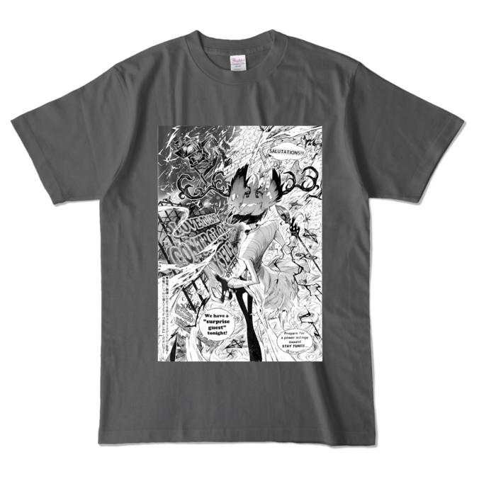 カラーTシャツ - L - チャコール (濃色)