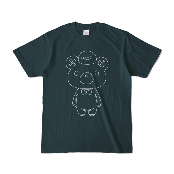 まんじゅうカラーTシャツ - S - デニム (濃色)