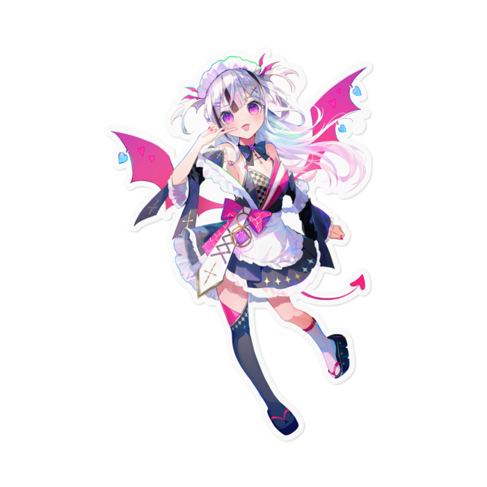キャラのみステッカー - 160 x 160 (mm)