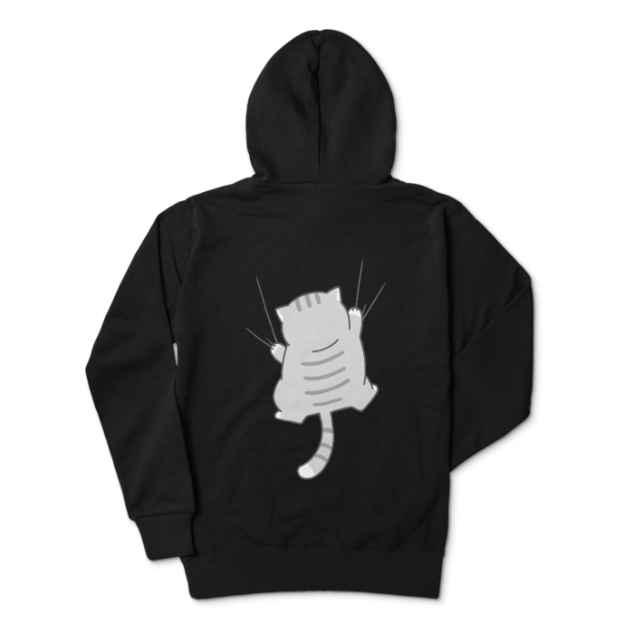 ジップパーカー - L - ブラック