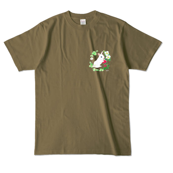 カラーTシャツ - L - オリーブ (濃色)