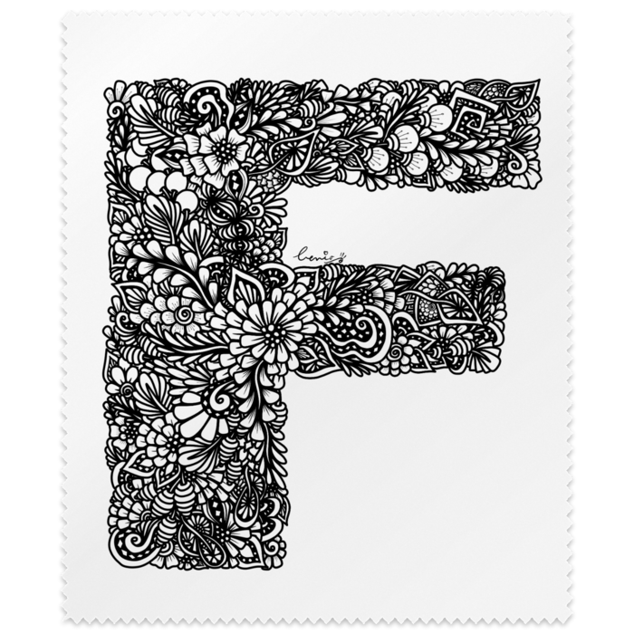 「F」メガネ拭き