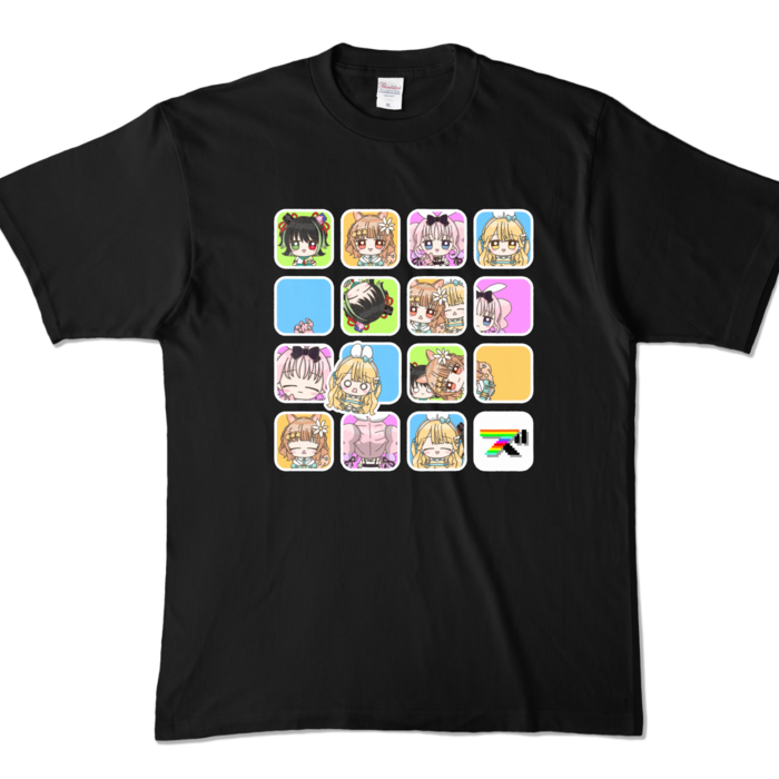 カラーTシャツ - XL - ブラック (濃色)