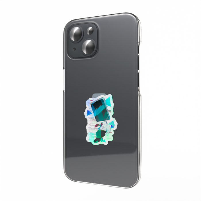 ホログラムスマホステッカー - 縦