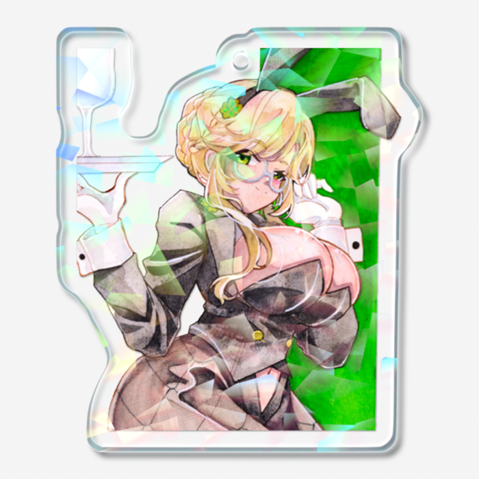 ホログラムアクリルキーホルダー - 50 × 50mm