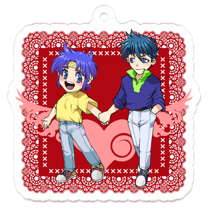 アクリルキーホルダー（コーティング） - 50 x 50 (mm)