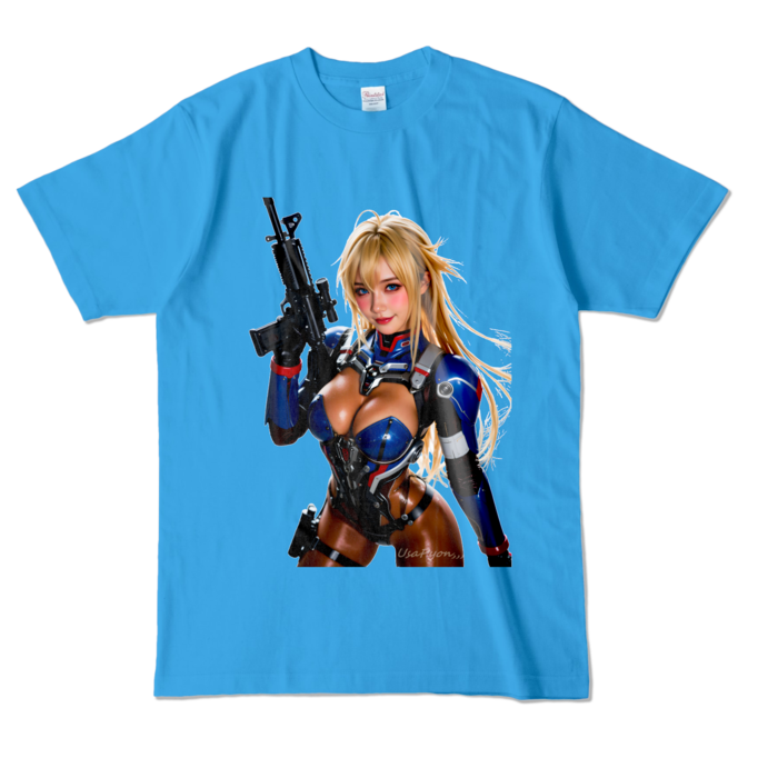 カラーTシャツ - L - ターコイズ （濃色）