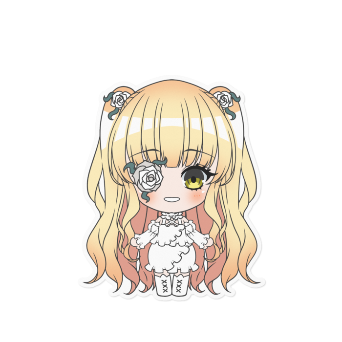 ステッカー - 160 x 160 (mm)ホワイト