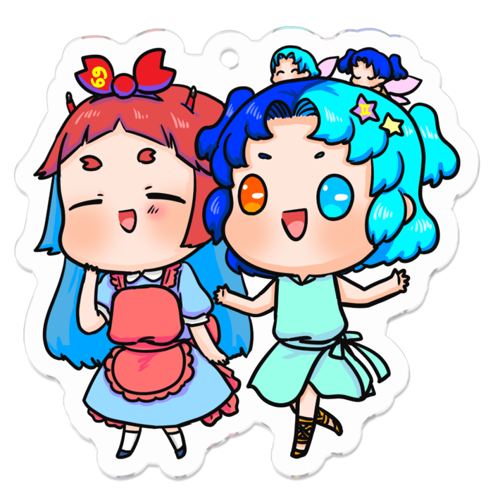 アクリルキーホルダー - 50 x 50 (mm)