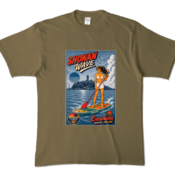 カラーTシャツ - XL - オリーブ (濃色)