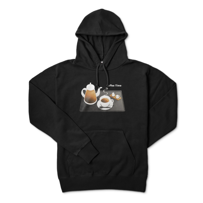 プルパーカー　黒色　L