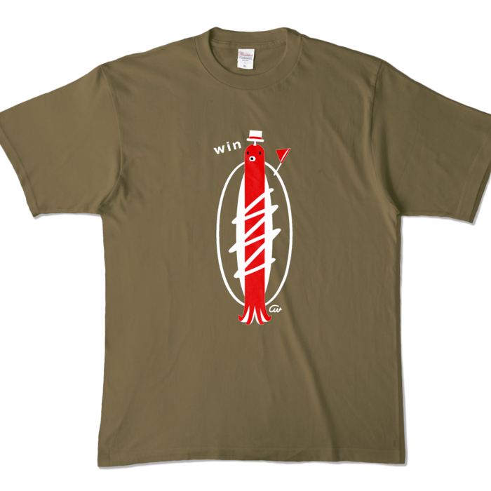 カラーTシャツ - XL - オリーブ (濃色)