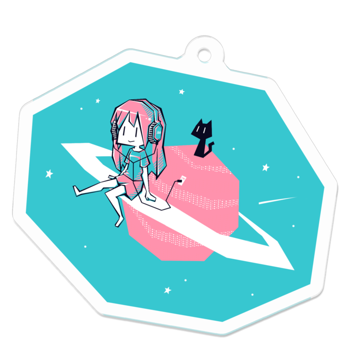 アクリルキーホルダー - 50 x 50 (mm)