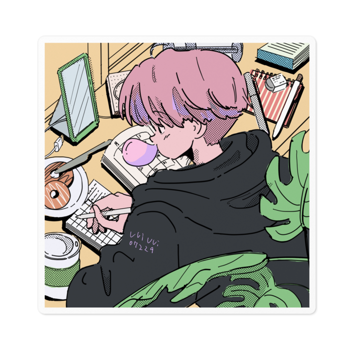 ステッカー - 100 x 100 (mm)