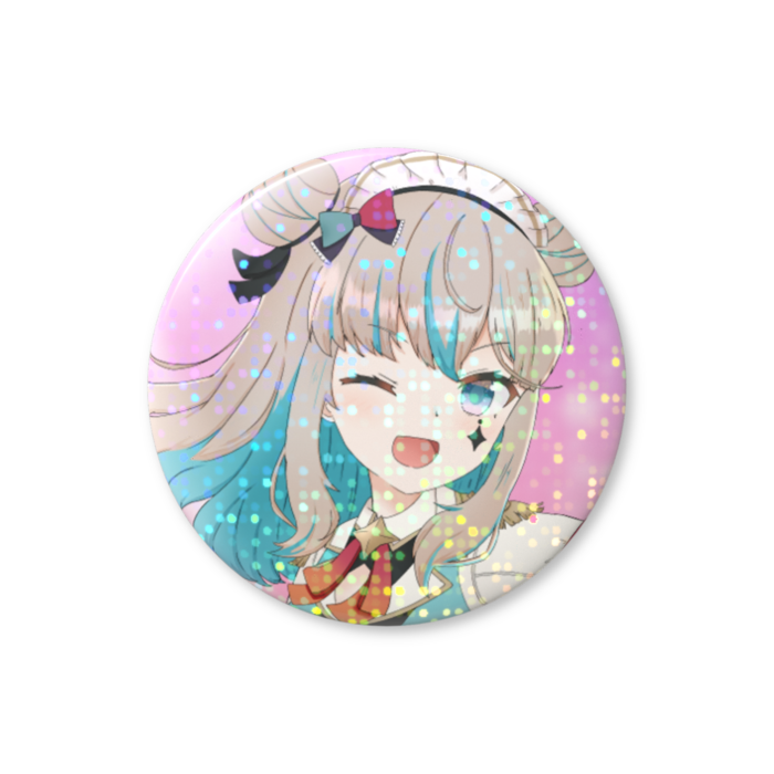 ホログラム缶バッジ - 32mm(4) アイドル