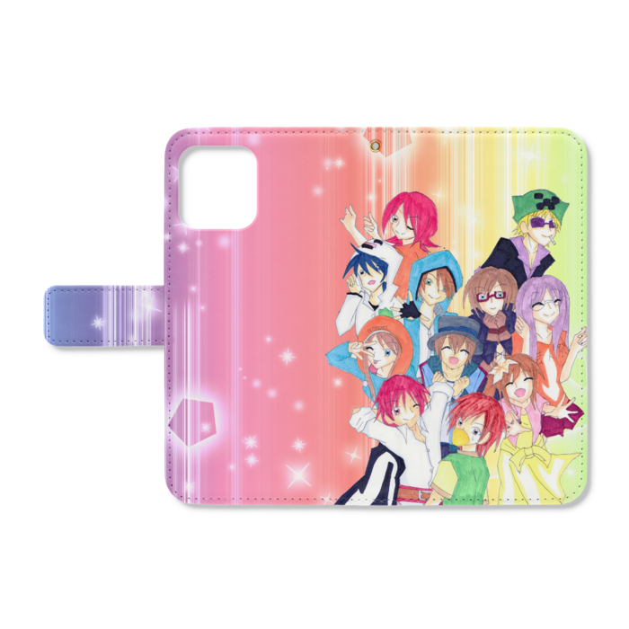 手帳型iPhoneケース - iPhone12 / 12 Pro - ストラップ穴 あり