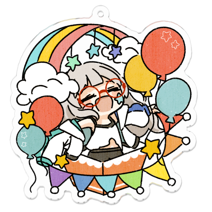アクリルキーホルダー - 70 x 70 (mm)