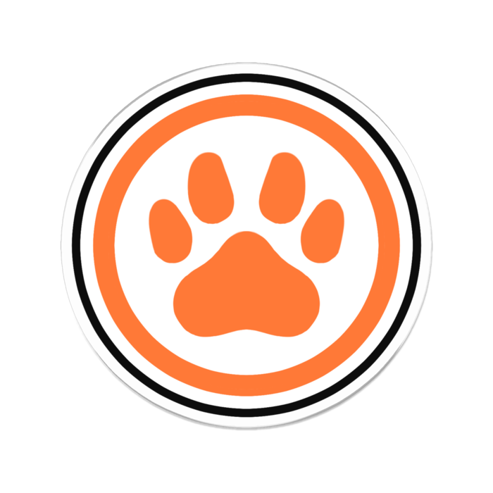 いぬの足跡- 70 x 70 (mm)